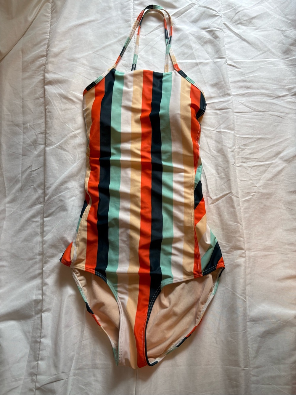 Albion Multicolor Stripe One-Piece Swimsuit